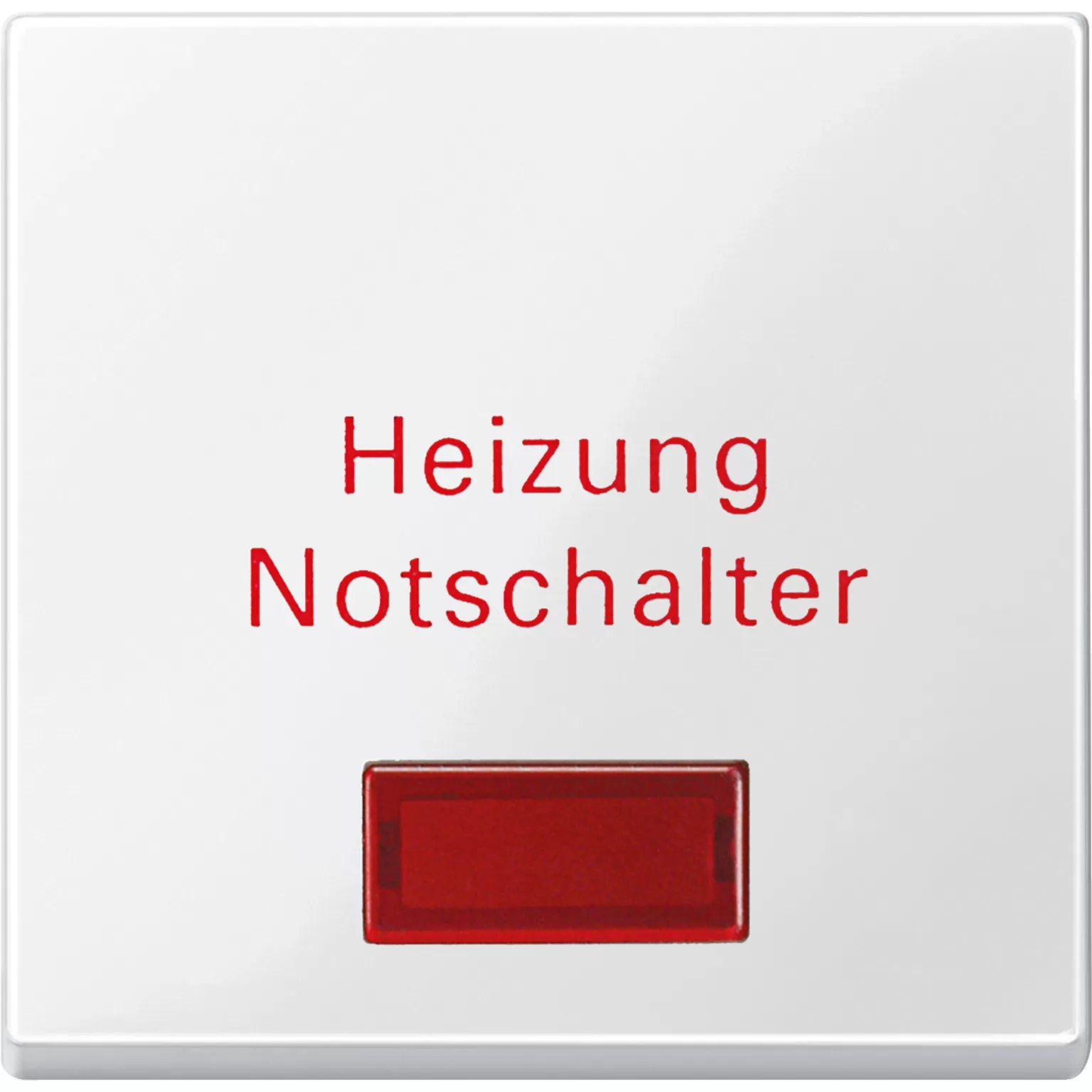 Merten Wippe für Heizungs-Notschalter, polarweiß glänzend, System M 432919