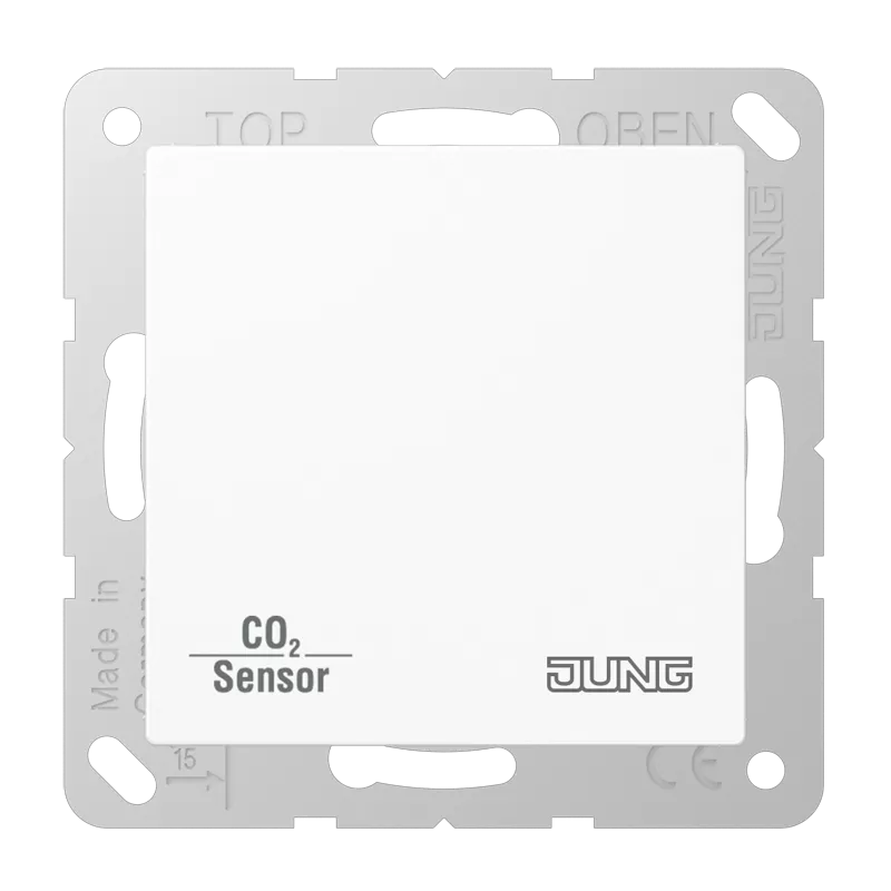 Jung KNX CO2-Sensor, Thermoplast, Serie AS/A, alpinweiß CO2A2178BFWW