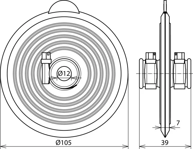 Dehn Dichtmanschette mit Druckwasserprüfung bis 1 bar für Rd 10mm 478598