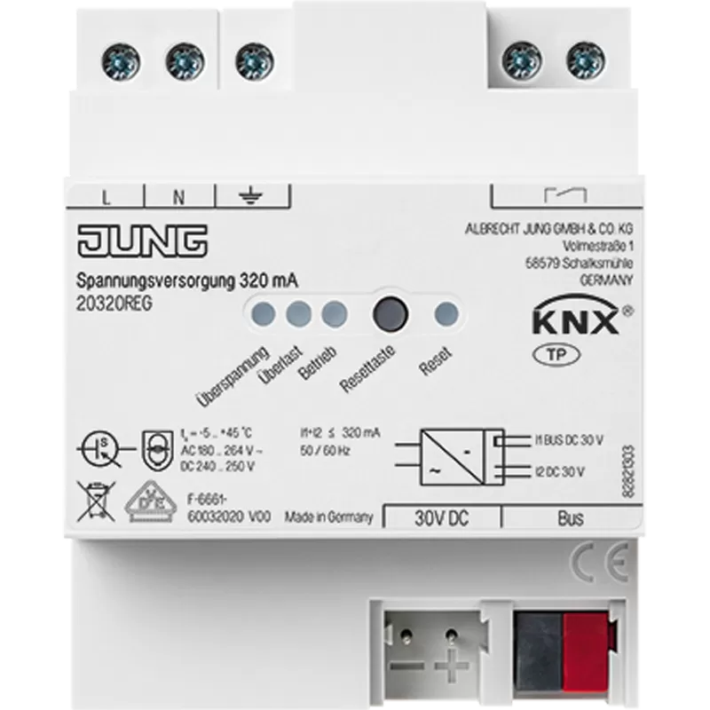 Jung KNX Spannungsversorgung, 320 mA 20320REG