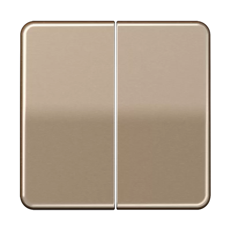 Jung Wippe 2fach, Aluminium eloxiert, Serie CD, gold-bronze CD595GB