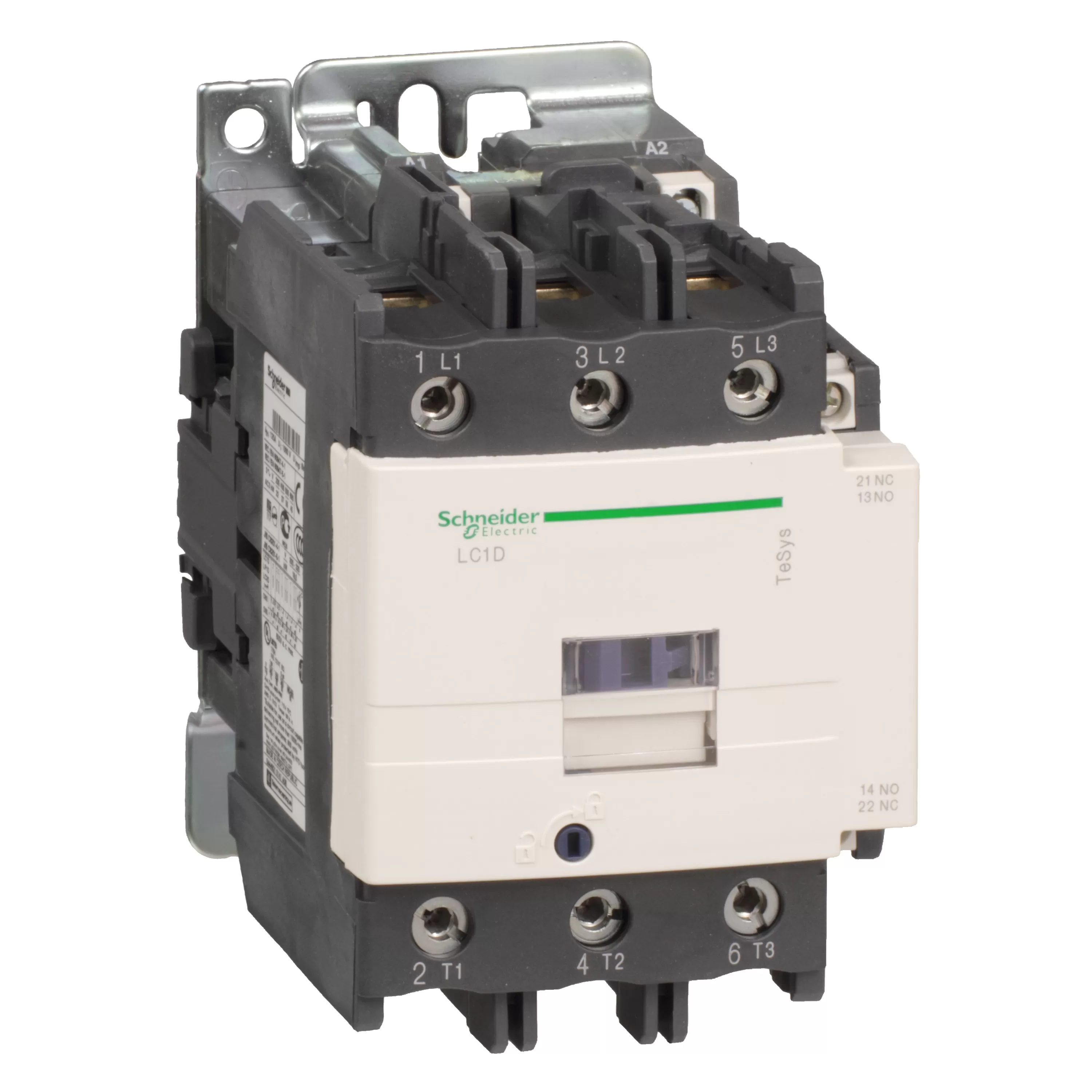 Schneider Electric Leistungsschütz LC1D 3p, +1S+1Ö, 45 kW, 95 A, 400 V AC3, Spule 230 V AC LC1D95P7