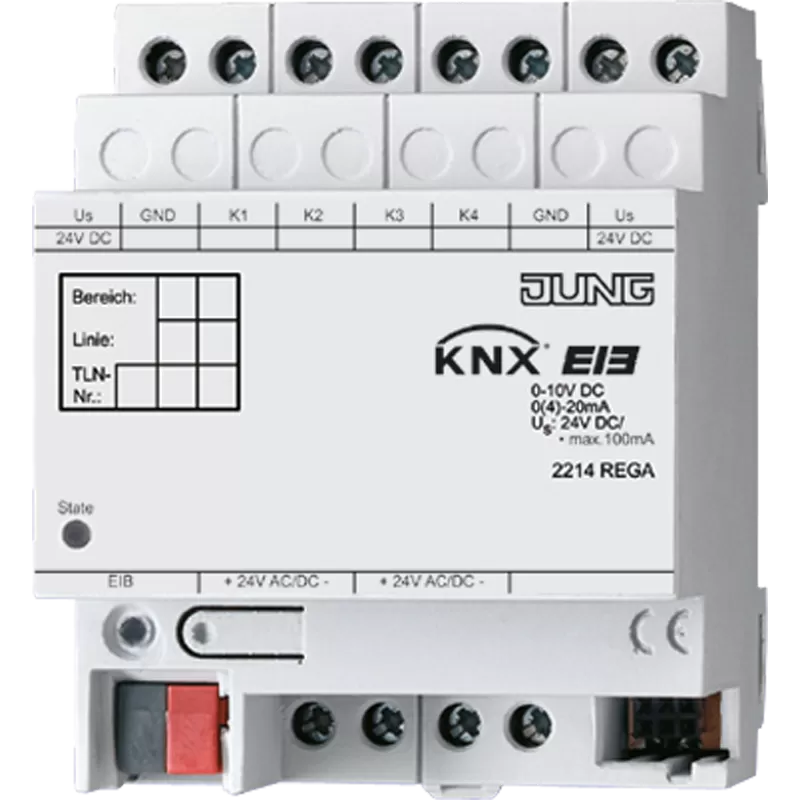 Jung KNX Analogeingang 4fach 2214REGA