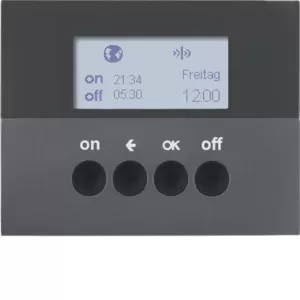 Berker KNX-Funk Zeitsch.uhr quickl K.1 anthr 85745275