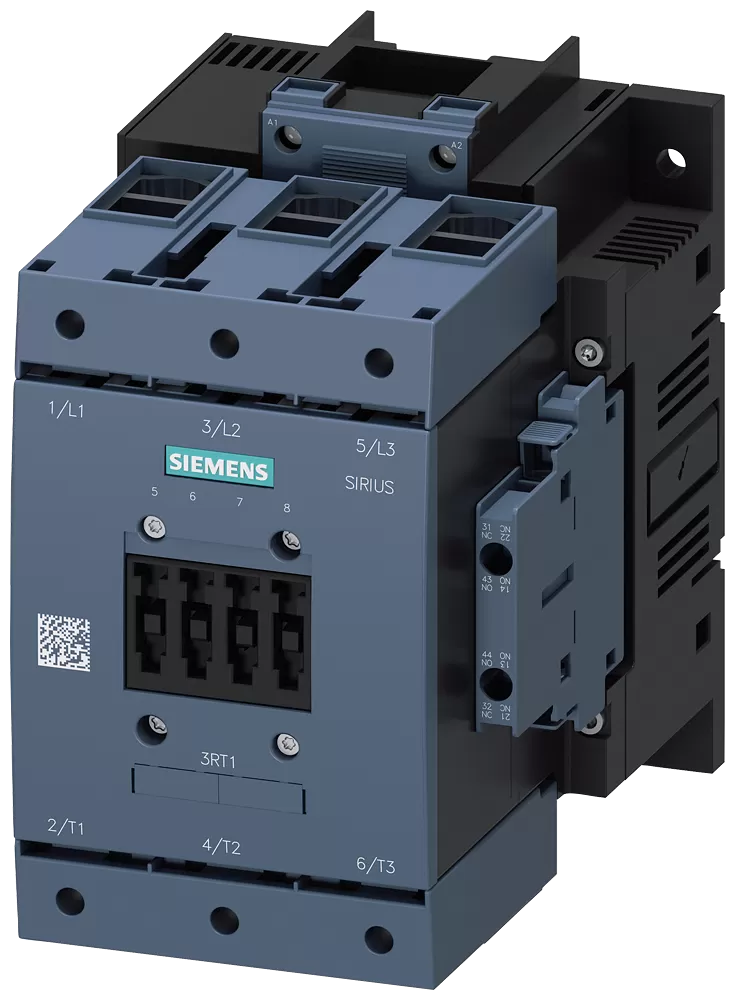 Siemens Schütz,AC-3e,115A/55kW/400V,3-polig,AC/DC220-240V,2S+2Ö,Rahmenklemme/Schrauba... 3RT10541AP36