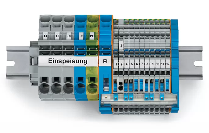 WAGO TOPJOB®S-Unterverteiler-Set;mit Betätigungsöffnung 821-104