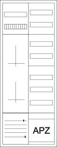 Eaton Zähler-Komplettschrank für 3-Punktbefestigung, ohne Bestückung 300868