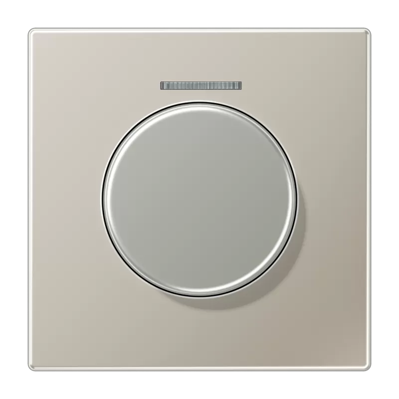 Jung Abdeckung mit Lichtleiter für KNX Drehsensor, Edelstahl 1.4303 X4 CrNi 18-12, Serie LS, Edelstahl ES1940KO5