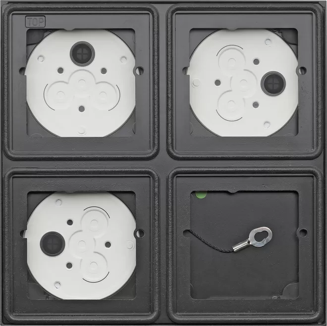 Gira AP-Gehäuse 2x 2f System 106 Anthrazit 5508910