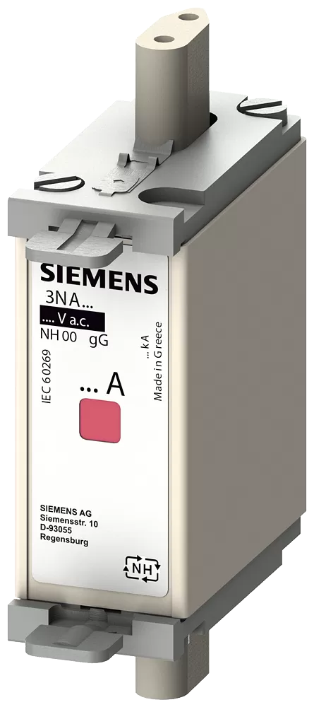 Siemens NH-Sicherungseinsatz, NH000, In: 20 A, gG, Un AC: 400 V, Kombikennmelder 3NA68074