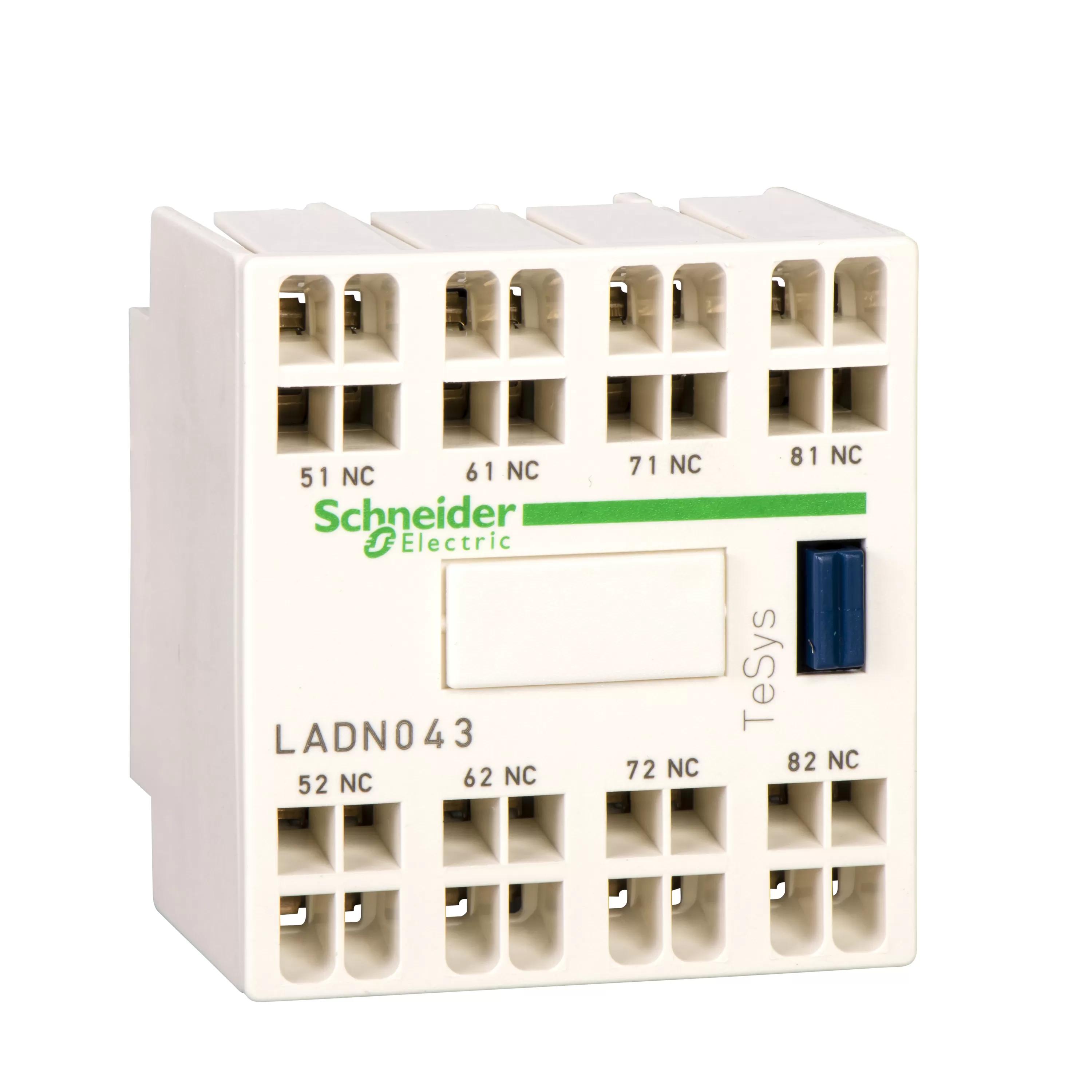 Schneider Electric Hilfsschalterblock, 4S, Federzuganschluss LADN403