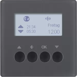 Berker KNX-Funk Jalou-Uhr quickl Q.1/Q.3 anth 85745126