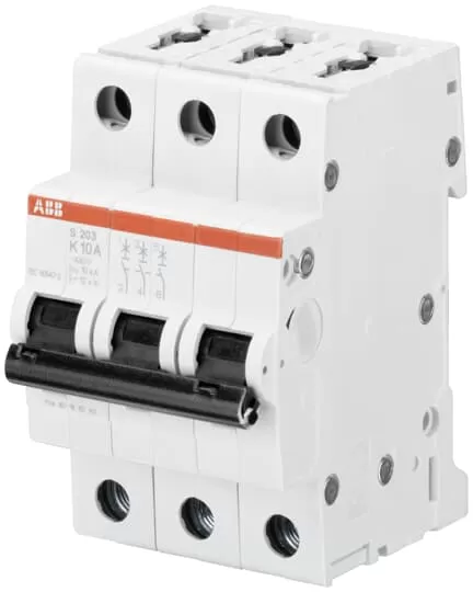 ABB S203-K16 Sicherungsautomat K-Char., 6 kA, 16 A, 3P 2CDS253001R0467