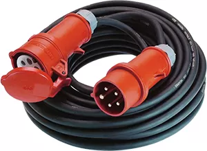 Bachmann Verlängerung H07RN-F 5G1,5mm² sw, 10m, CEE/16A rt 344.174