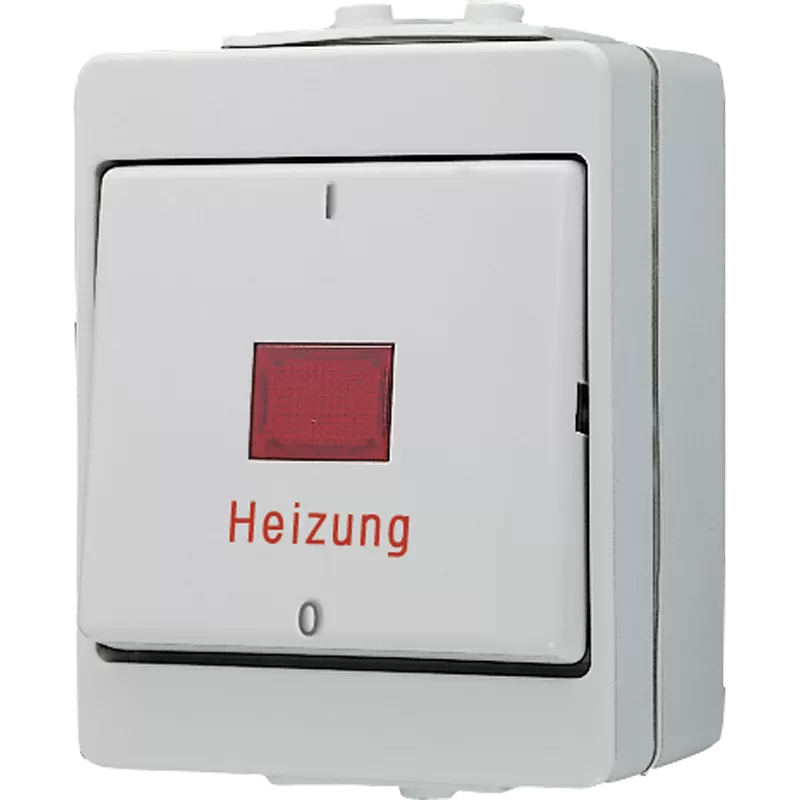 Jung Heizungsschalter, Aus 3-pol., 16 AX 400 V ~, IP 44, WG 600 603HW