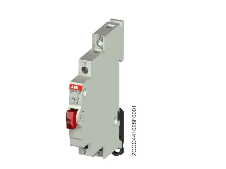 ABB E215-16-11C Taster Rot 16A 1S+1Ö 250VAC 2CCA703151R0001