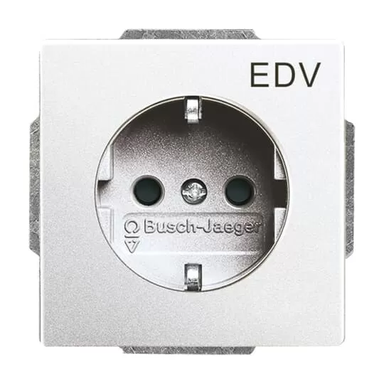 Busch-Jaeger 20 EUCKS/DV-83 | SCHUKO® Steckdosen-Einsatz mit Aufdruck EDV