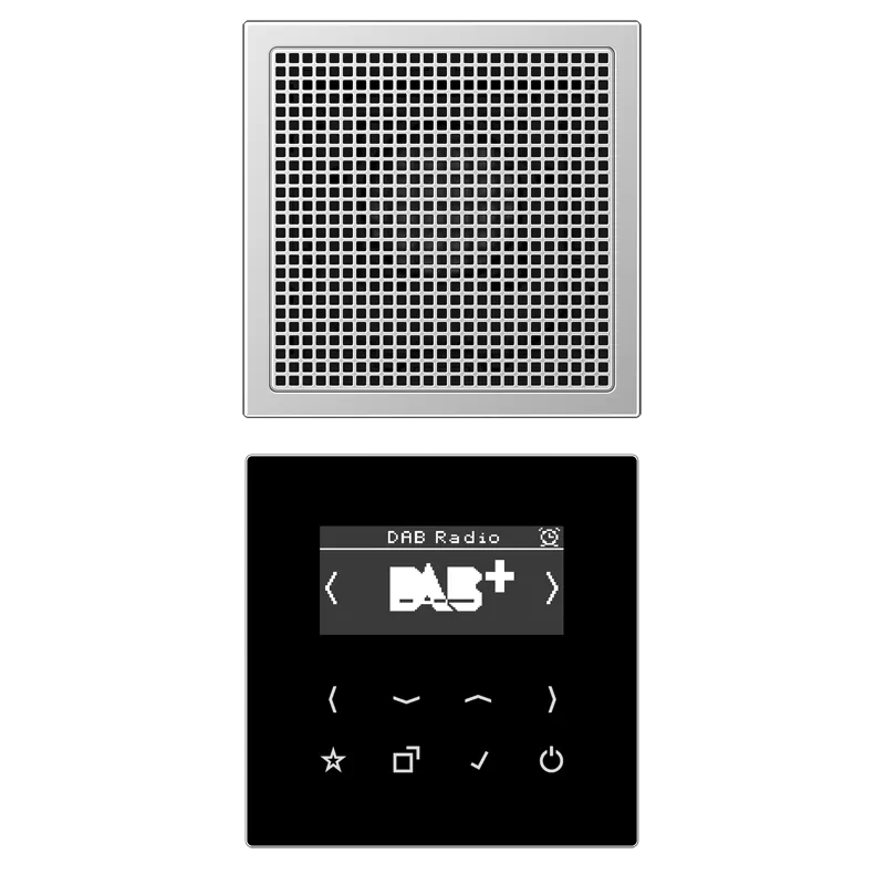 Jung Smart Radio DAB+, Set Mono, Serie LS, Aluminium DABAL1