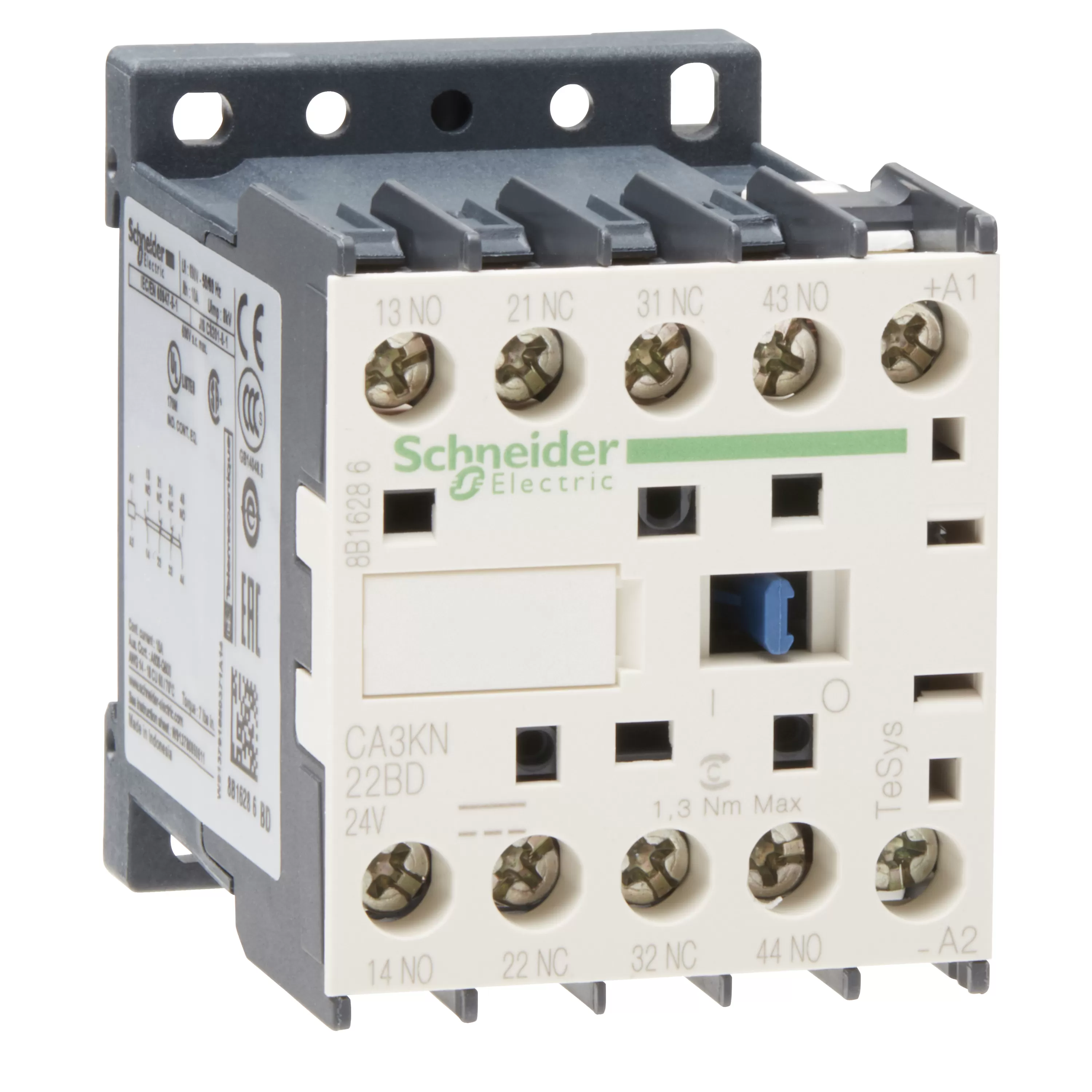 Schneider Electric Hilfsschütz, 2S+2Ö, 24V DC CA3KN22BD