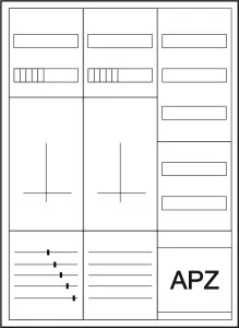 Eaton Zähler-Komplettschrank für 3-Punktbefestigung, ohne Bestückung 191010