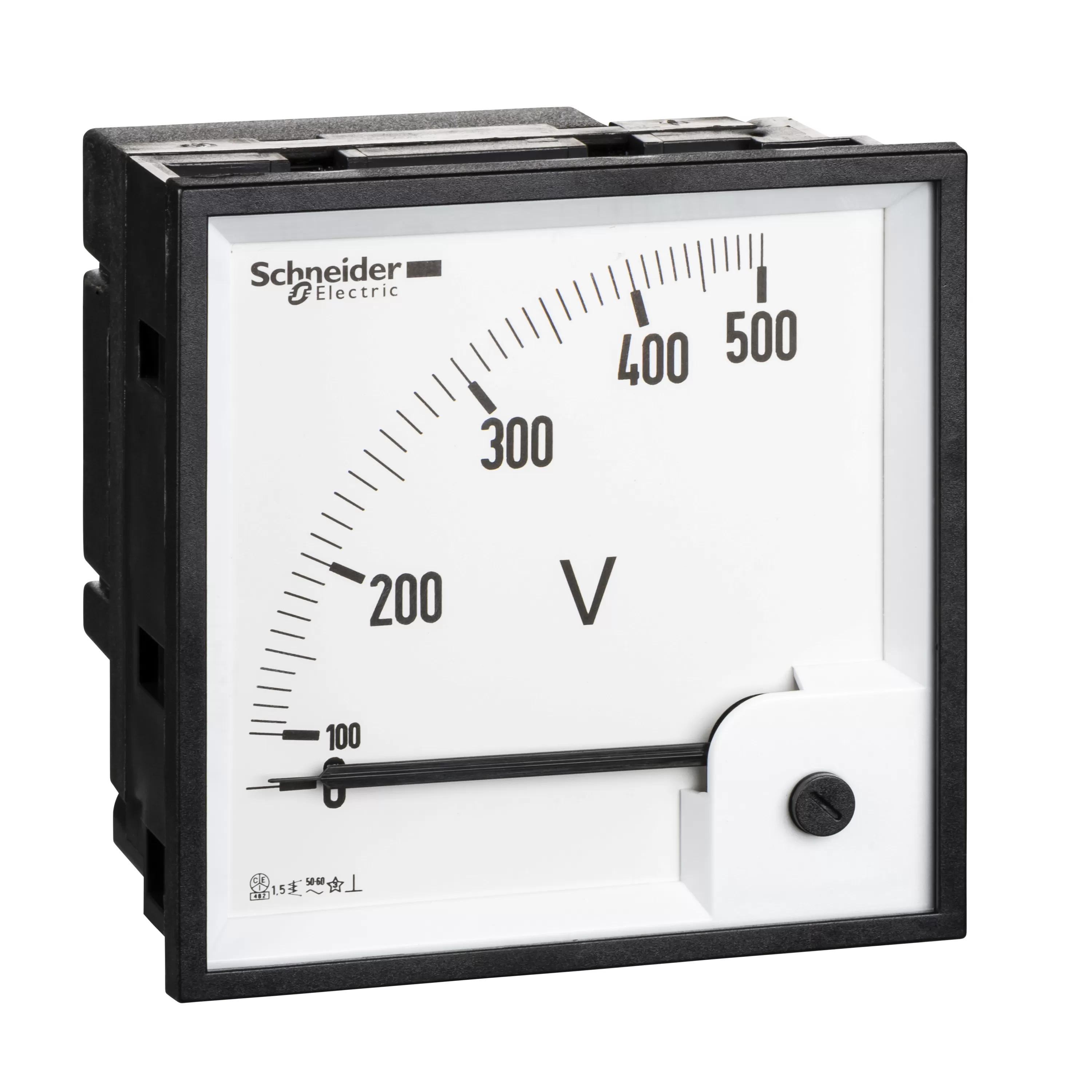 Schneider Electric Voltmeter VLT PowerLogic, 96x96, ferromagnetisch, 0-500 V 16075