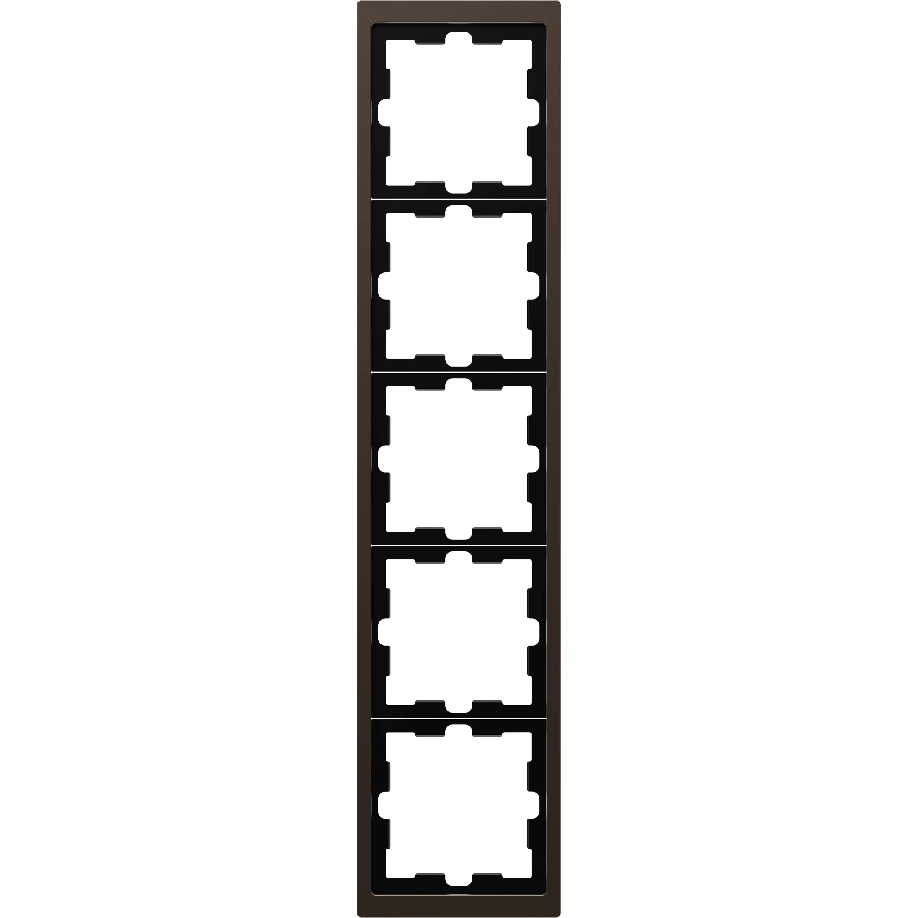 Merten D-Life Metall Rahmen, 5fach, Moccametallic MEG4050-6552