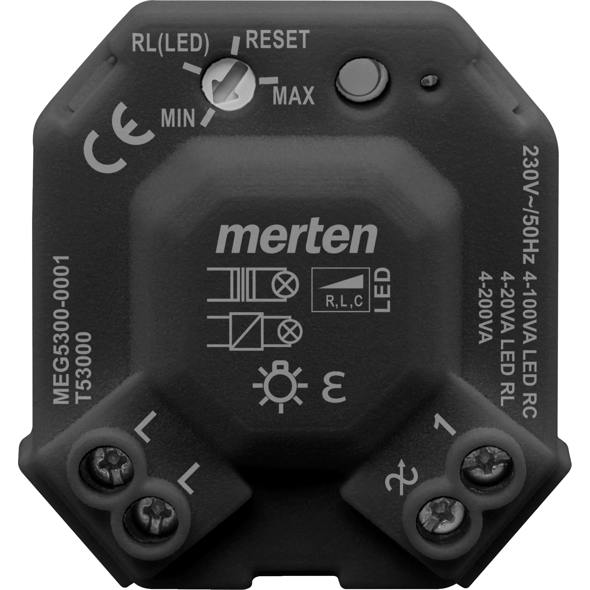 Merten Universal LED Dimmermodul, schwarz MEG5300-0001