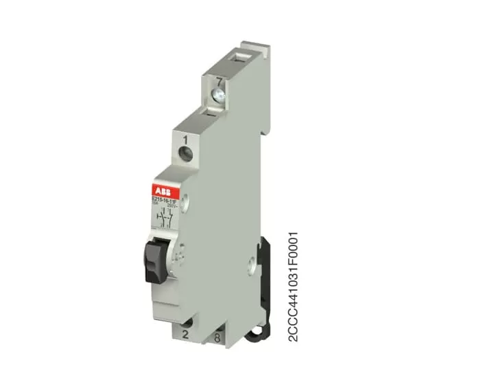 ABB E215-16-11F Taster Schwarz 16A 1S+1Ö 250VAC 2CCA703154R0001