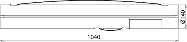 Dehn Kunstledertasche L 104cm D 9cm 767574