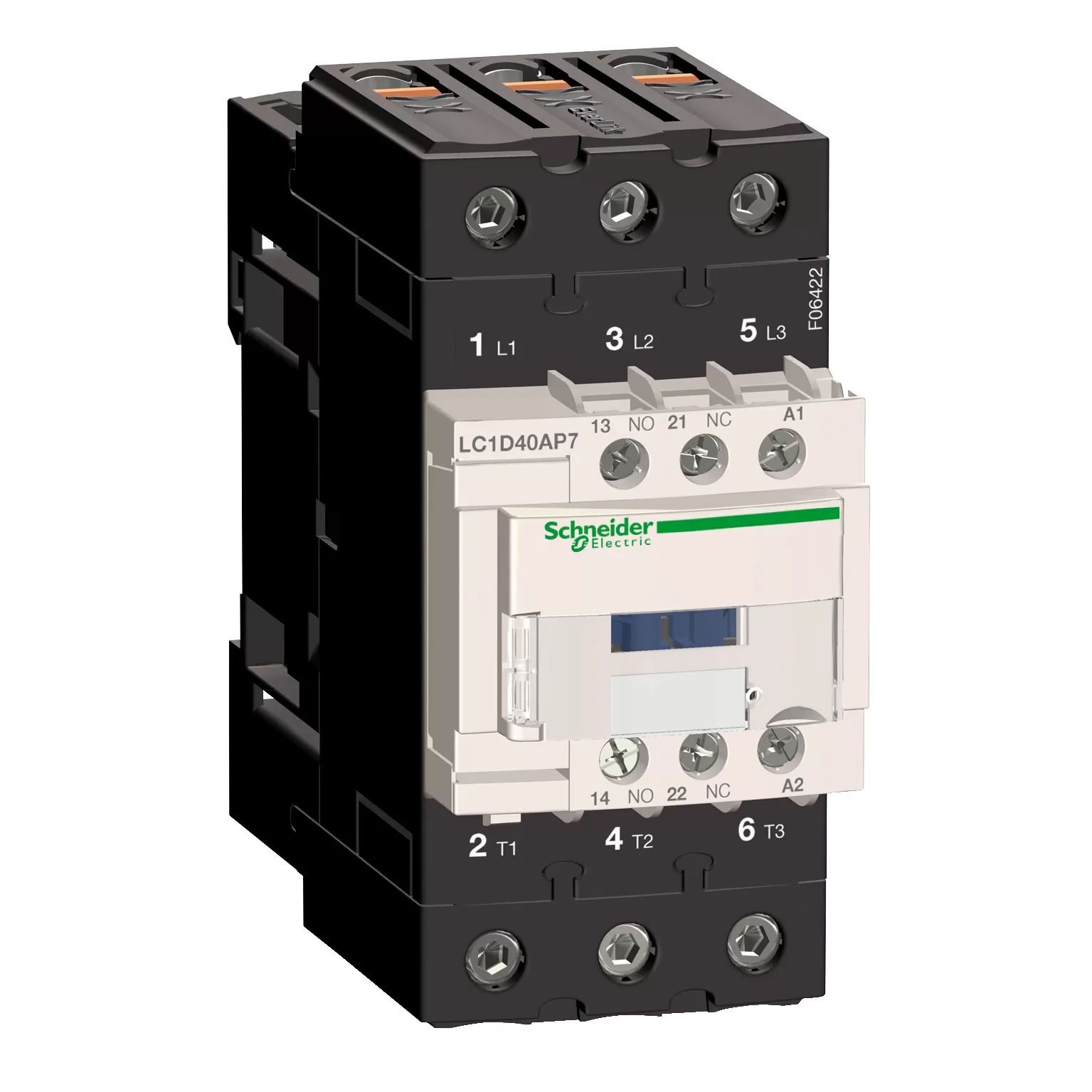 Schneider Electric Leistungsschütz LC1D 3p, +1S+1Ö, 18.5 kW, 40 A, 400 V AC3, Spule 230 V AC LC1D40AP7