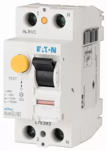 Eaton FI-Schalter, 25A, 2p, 30mA, Typ G/A 167693