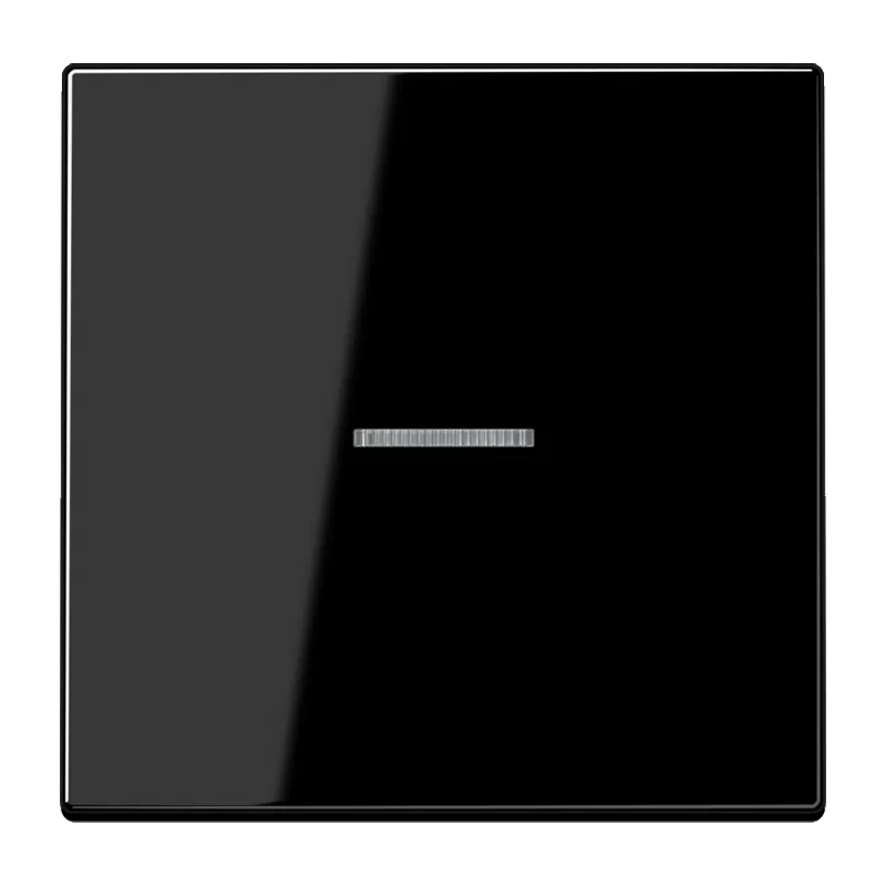 Jung Wippe mit Lichtleiter für KNX Taster 1fach, Duroplast, Serie LS, schwarz LS101KO5SW