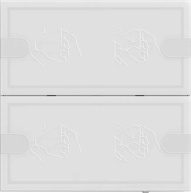 Gira KNX Tastsens.4 Komfort 2f TS4 Weiß 5002003