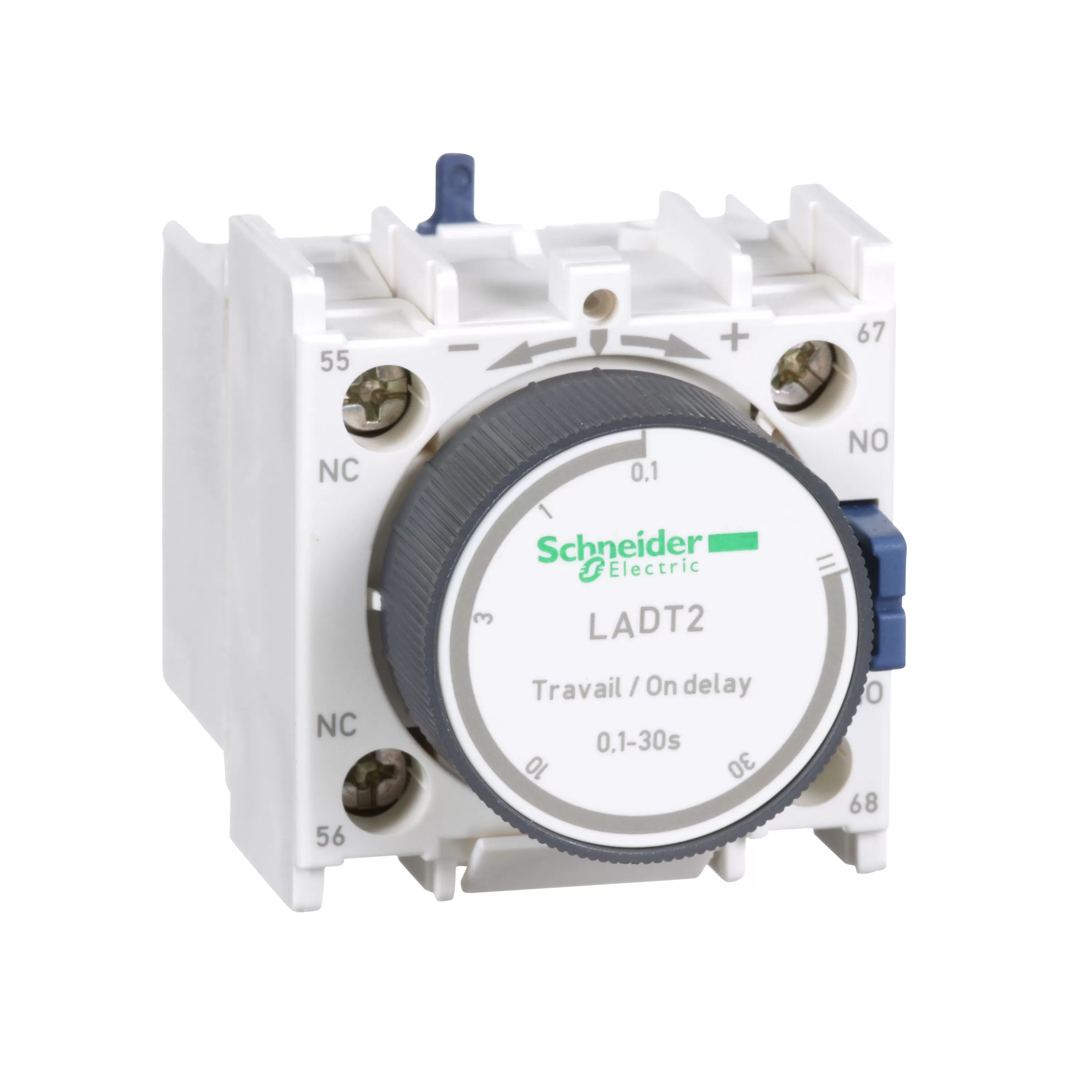 Schneider Electric Zeitblock, anzugsverzögert, 1S+1Ö, 0,10-30,00s, Schraubanschluss LADT2