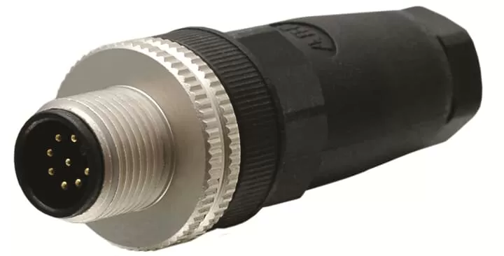 ABB M12-C04 M12-Stiftstecker 8-polig mit Schraubanschluss, Kabeldurchmesser: 2TLA020055R1700