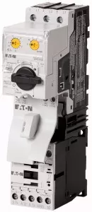 Eaton Direktstarter, 380 V 400 V 415 V: 1.5 kW, 100 kA, Ir: 1 - 4 A, Anbindung an SmartWire-DT: ja, 24 V DC, Gleichspannung, Schraubklemmen 121754