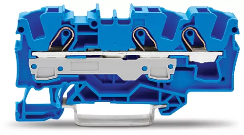 WAGO 3-Leiter-Durchgangsklemme;6 mm²;für Anwendungen Ex e II u. Ex i geeignet;blau 2006-1304