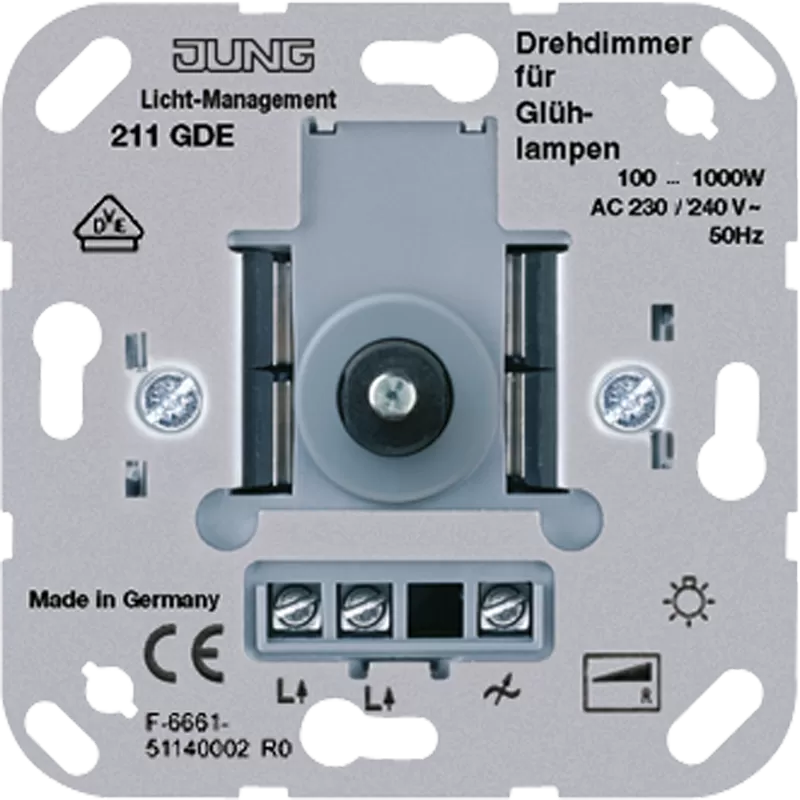 Jung Drehdimmer, 100 ... 1000 W 211GDE