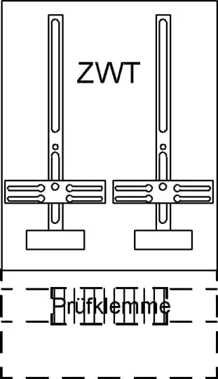 Striebel & John KF421 Zählerwechselplatte mit Zählerkreuz KF421