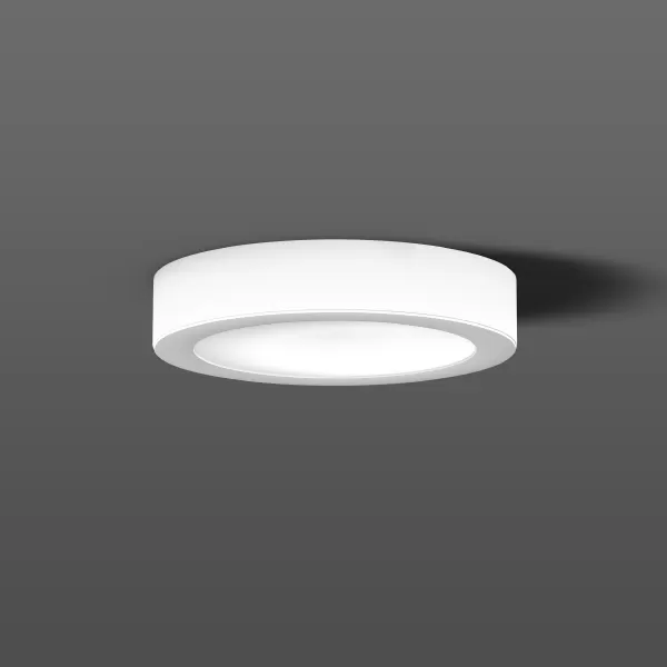 RZB Toledo Flat Round, 23 W, 2150 lm, 830, weiß, on/off Anbau-Downlights, D 319 H 63, 108° 901498.002