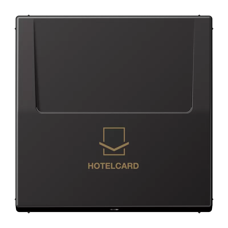 Jung Hotelcard-Schalter (ohne Taster-Einsatz), Hotelcard, Serie LS, dark (lackiert) AL2990CARDD