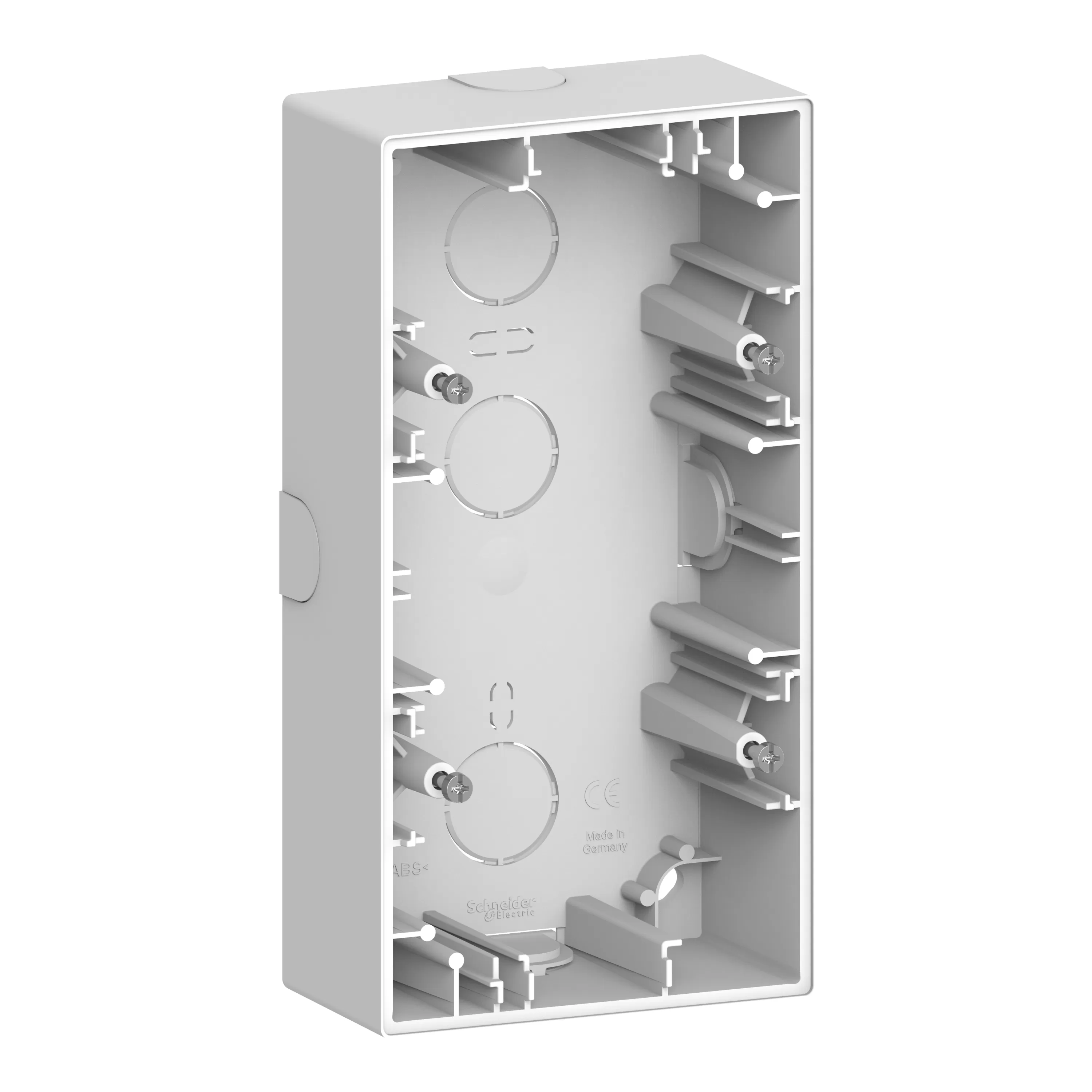 Merten System Design, Aufputzgehäuse, 2-fach, Lotosweiß MEG4024-6535