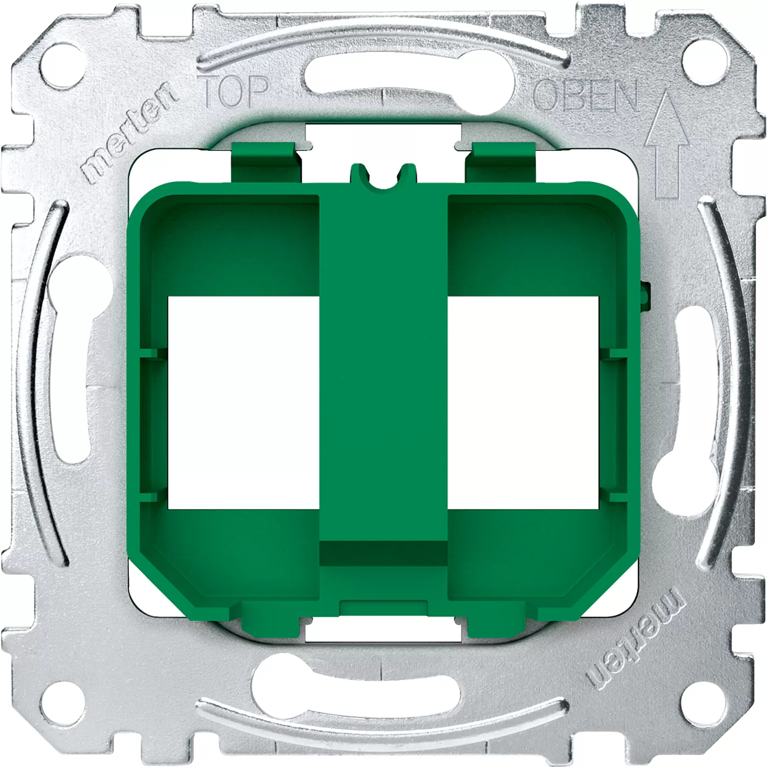 Merten Tragplatten für Steckverbinder Modular Jack, grün MEG4566-0004