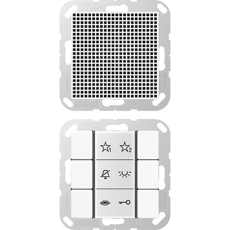 Jung Audio-Innenstation, Serie AS/A, alpinweiß SIAIA6WW