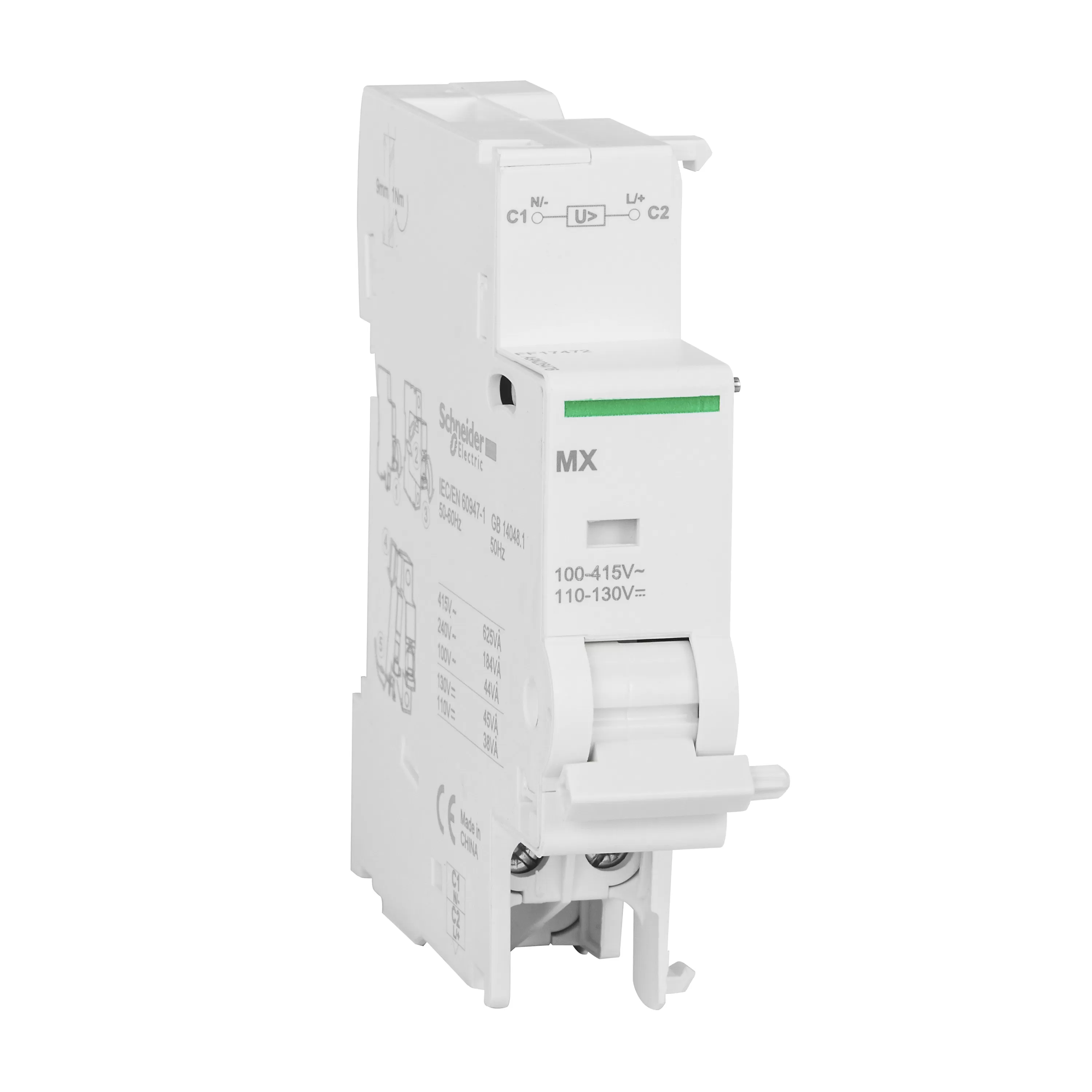 Schneider Electric Arbeitsstromauslöser MX, 100-415V AC / 110-130V DC A9N26476