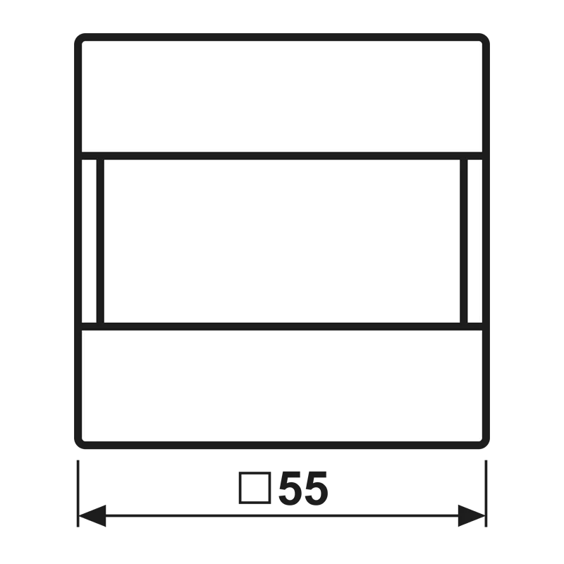 Jung Automatikschalter Universal 1,10 m, Serie A, schwarz A17181SW