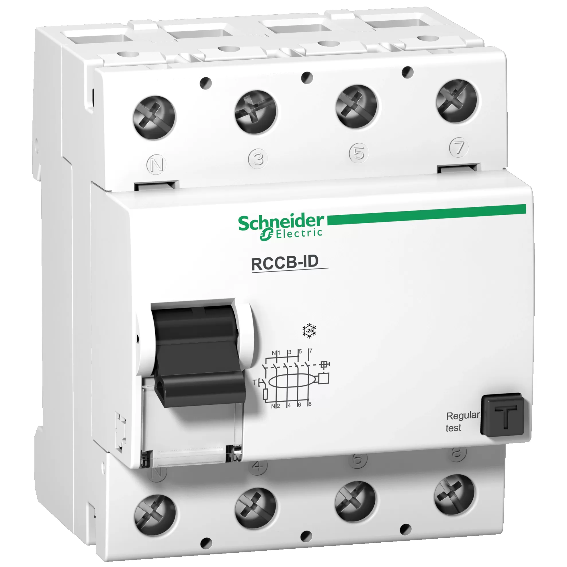 Schneider Electric Fehlerstrom-Schutzschalter ID, 4P, 125A, Typ A, 500mA 16927