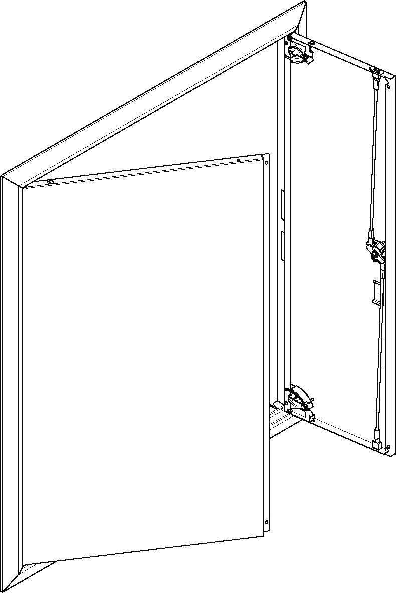 ABN Blendrahmen + Volltür für UP/HW-Feldverteiler 3x5-reihig GBRU35T