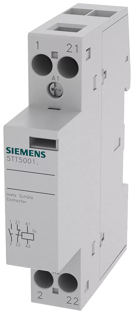 Siemens INSTA-Schütz mit 1 Schließer und 1 Öffner, Kontakt für AC 230V, 400V 20A 5TT58010