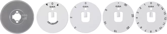 Gira Set Symbolscheiben Knebel Zubehör 818300